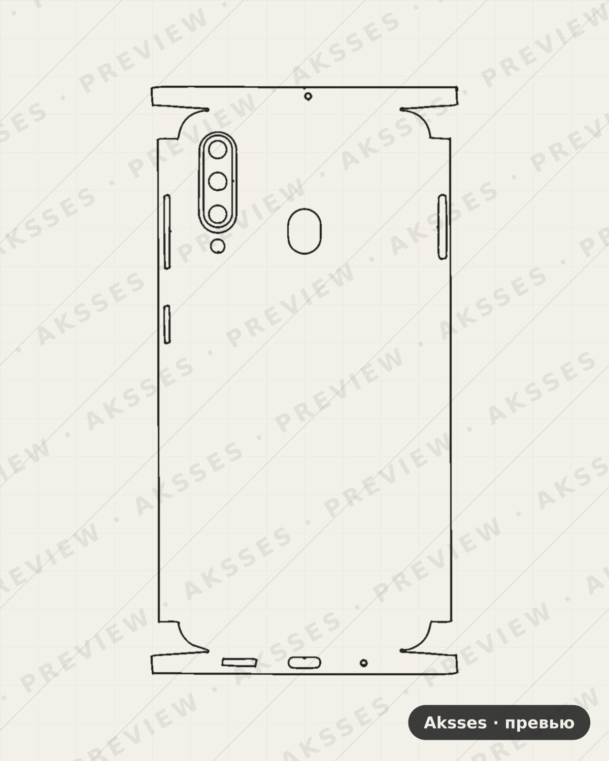 Лекало SAM-A60-A606XC для Full and Sides SAMSUNG