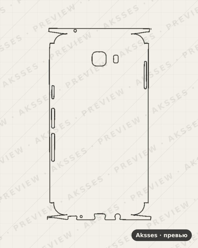 Лекало SAM-C9 Pro для Full and Sides SAMSUNG