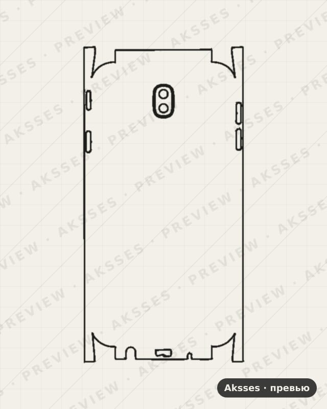 Лекало SAM- J7 2017-J730F для Full and Sides SAMSUNG