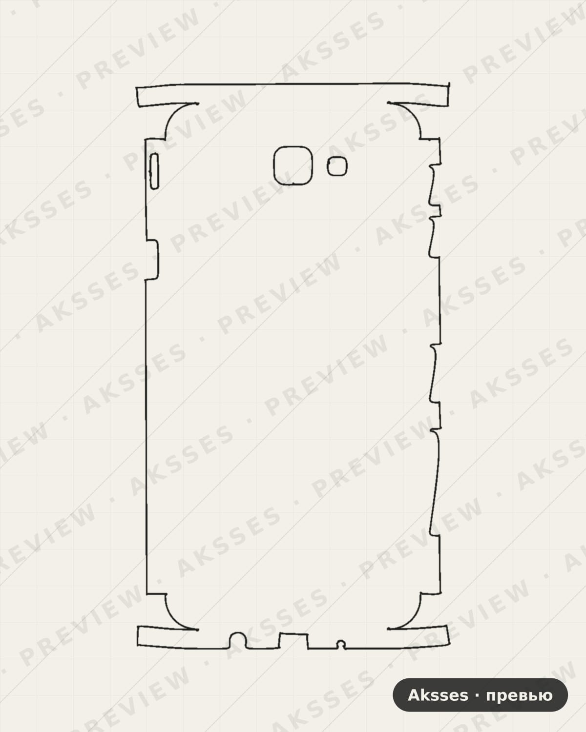 Лекало SAM-J5 Prime для Full and Sides SAMSUNG