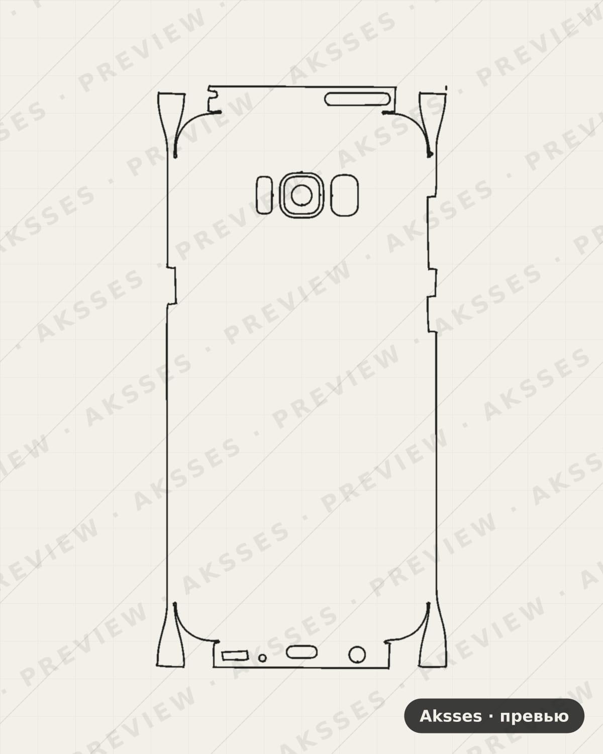 Лекало SAM- S8 plus-G955 для Full and Sides SAMSUNG