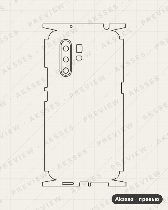 Лекало VIVO X30pro для Full and Sides VIVO