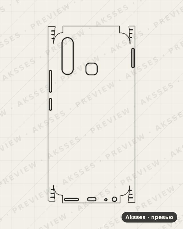 Лекало vivo y5s для Full and Sides VIVO