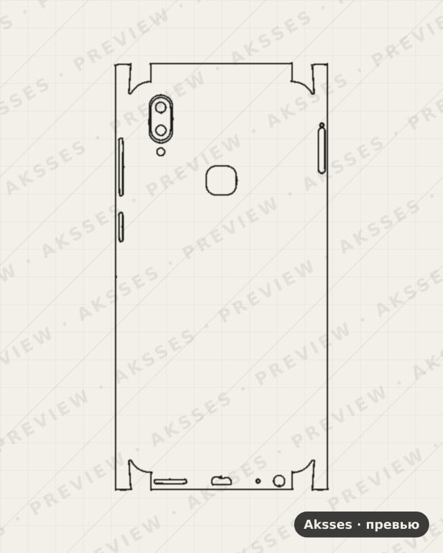 Лекало Vivo - Z3i V1813A для Full and Sides VIVO