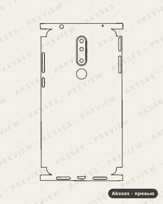 Лекало Nokia-3-1-Plus для Full and Sides NOKIA