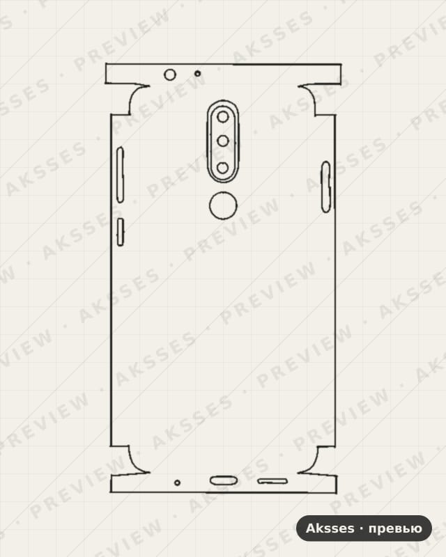 Лекало Nokia-5-1-Plut для Full and Sides NOKIA