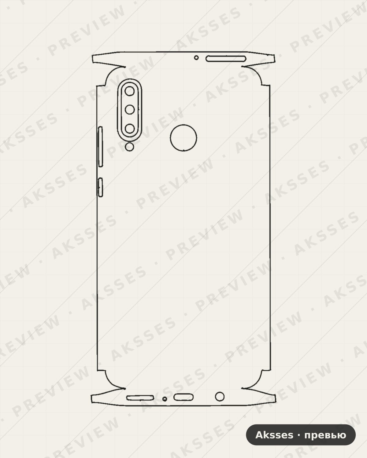Лекало HUAWEI-nova4e для Full and Sides HUAWEI