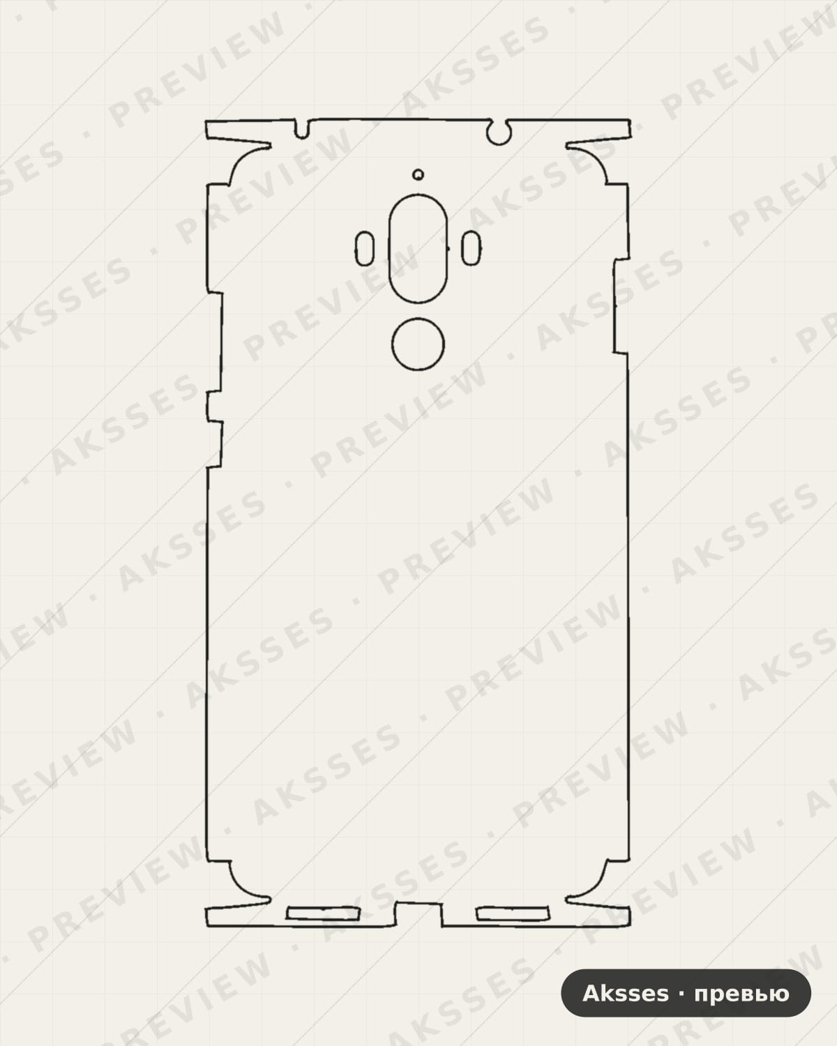 Лекало HUAWEI-Mate 9 для Full and Sides HUAWEI