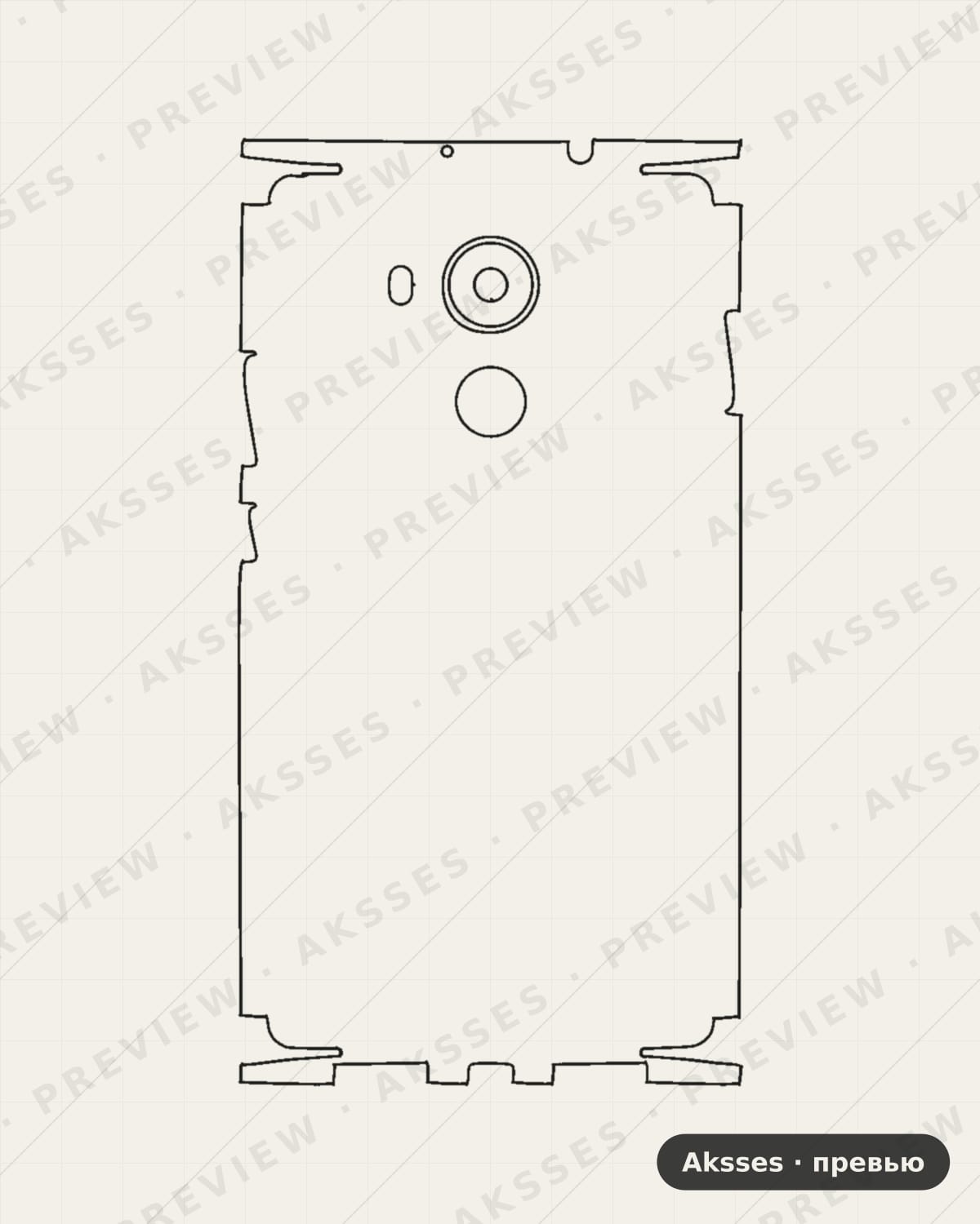 Лекало HUAWEI-mate8 для Full and Sides HUAWEI