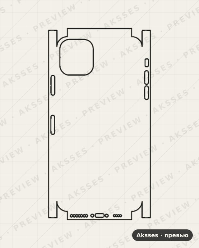 Лекало iPhone 11-A для Full and Sides iPhone