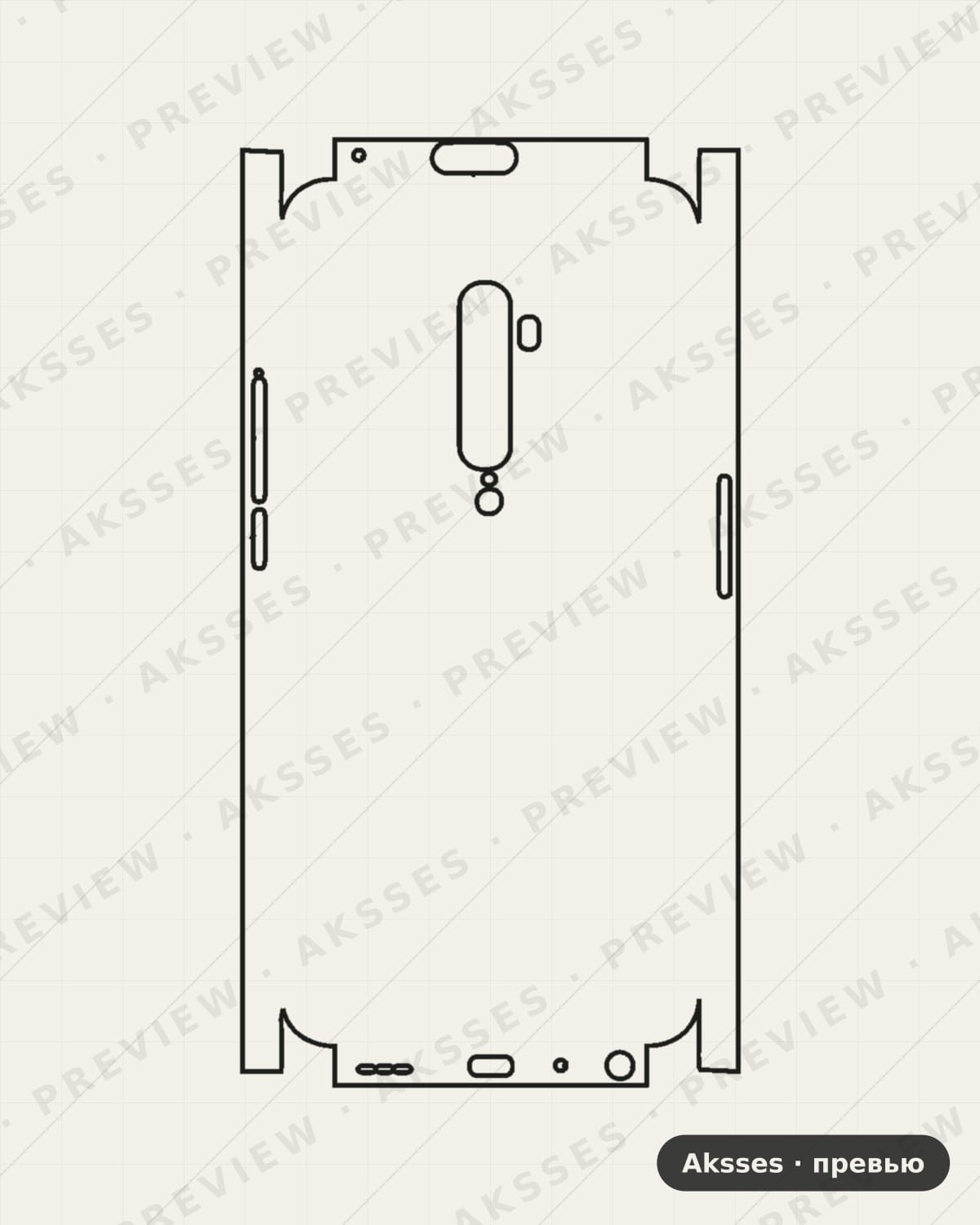 Лекало OPPO Reno 2z-A для Full and Sides OPPO