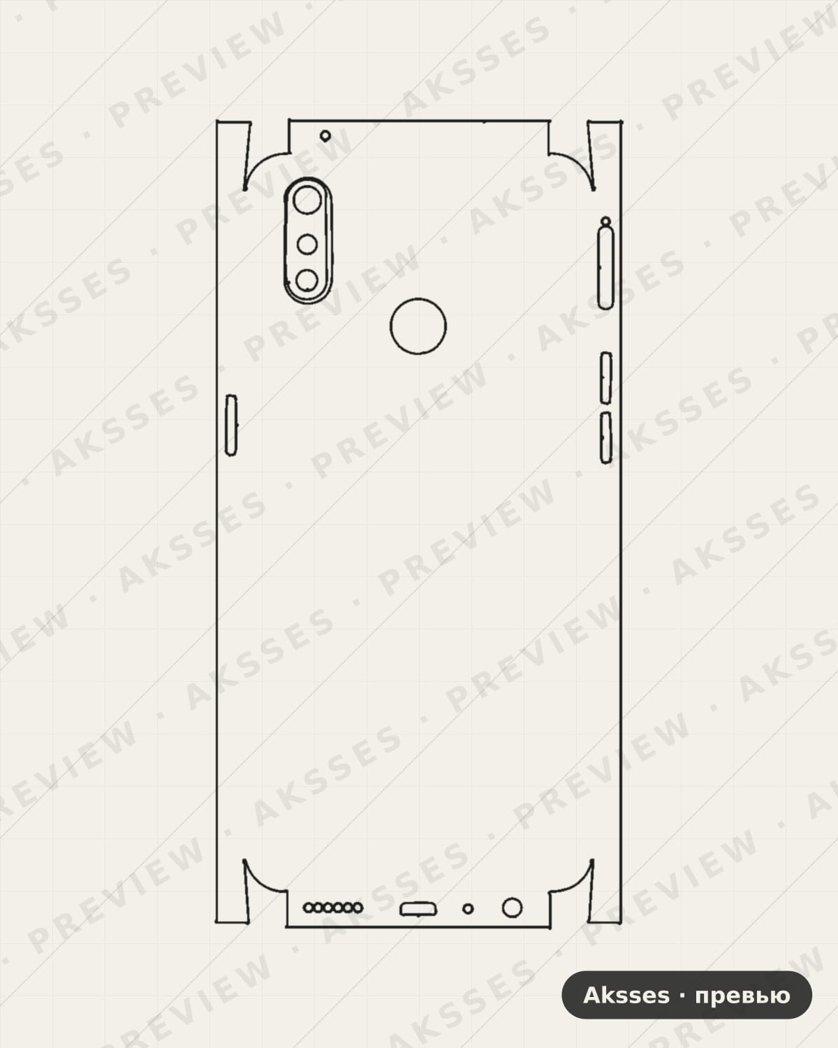 Лекало Realme-3-pro для Full and Sides OPPO
