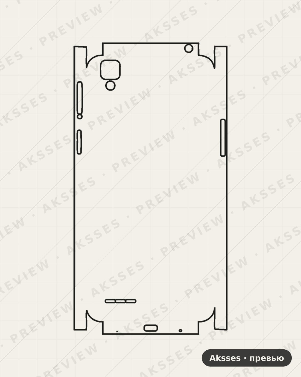 Лекало OPPO F1-A для Full and Sides OPPO