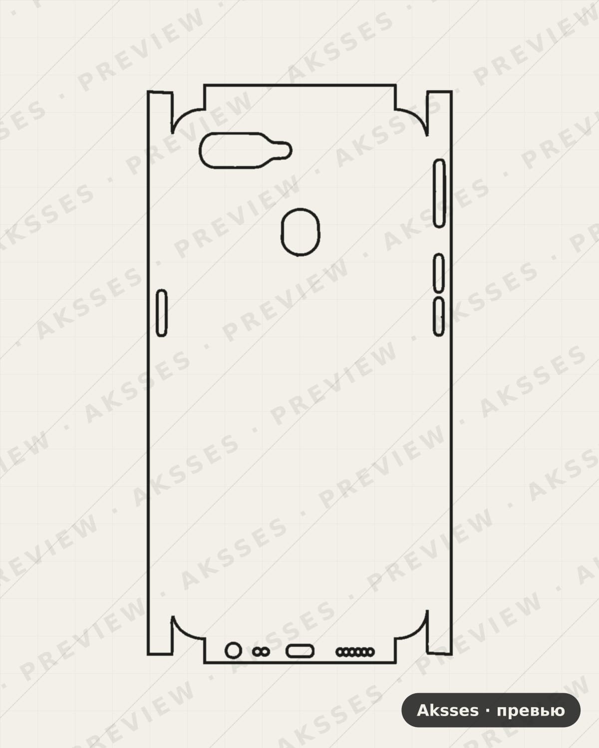 Лекало OPPO A7-A для Full and Sides OPPO
