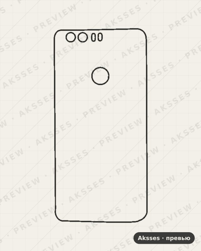 Лекало back sticker 8-A для back sticker HONOR