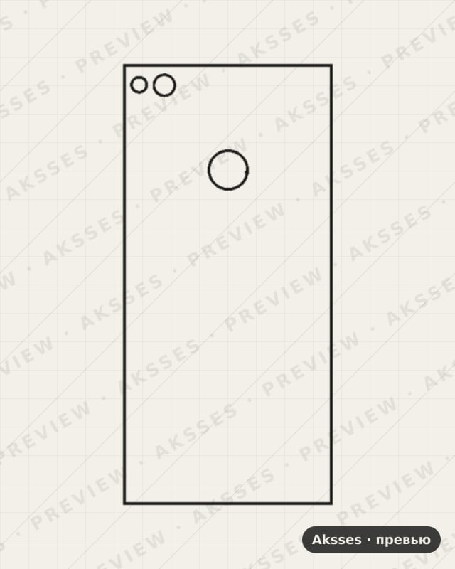 Лекало 8 Youth-A для back sticker HONOR