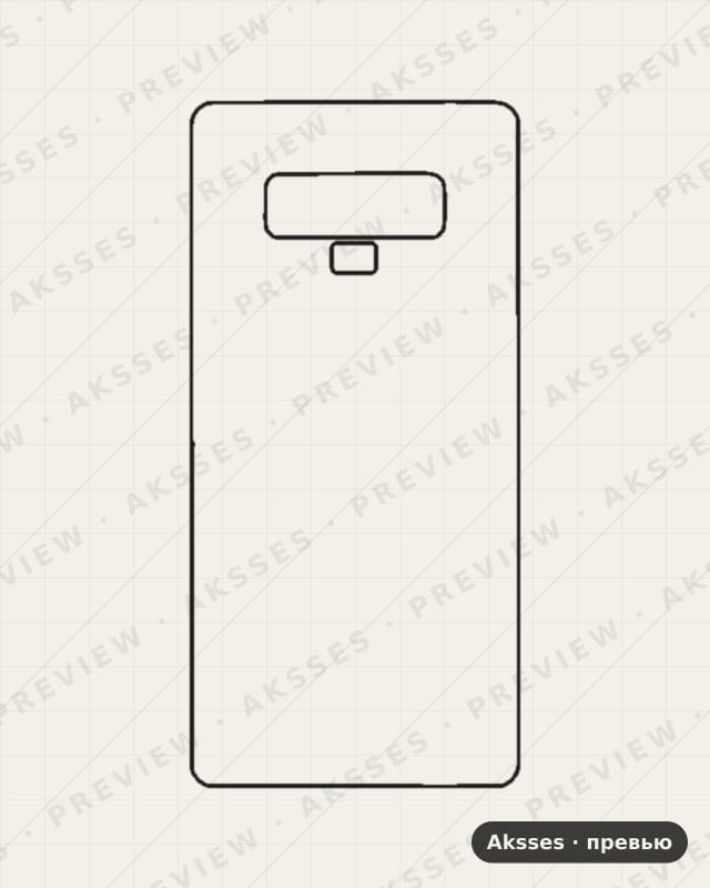 Лекало Note9-A для back sticker SAMSUNG