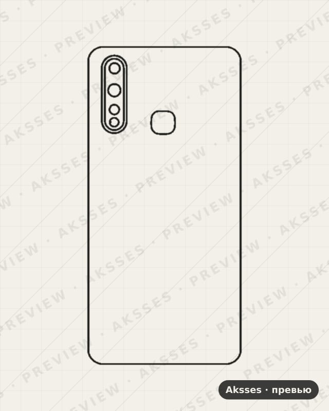 Лекало back sticker Z5x-A для back sticker VIVO