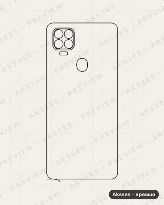 Лекало для ZTE Blade V2020, Back