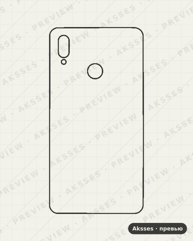 Лекало back sticker Y7 2019-A для back sticker HUAWEI