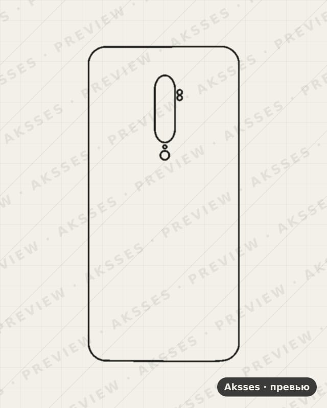 Лекало Peno-A для back sticker OPPO, High