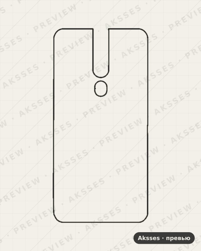 Лекало back sticker F9-A для back sticker OPPO