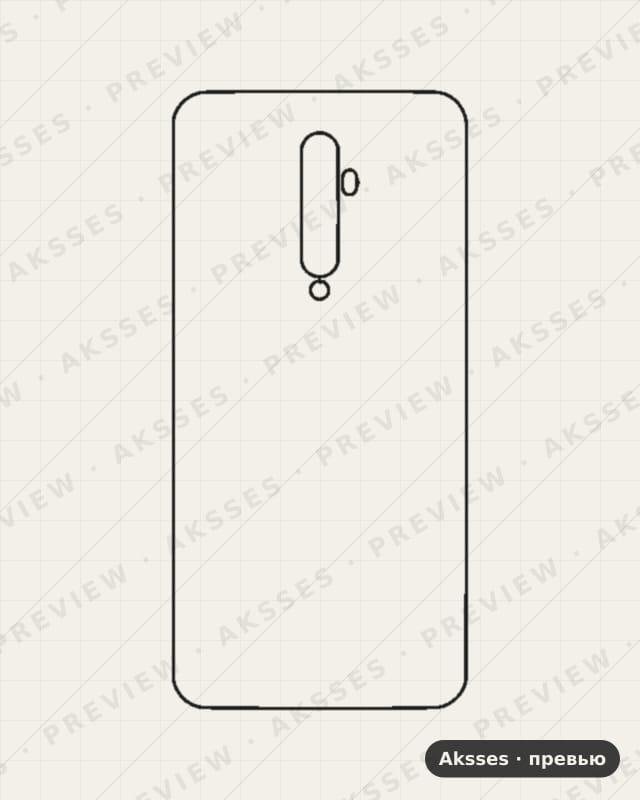 Лекало Reno 2z-A для back sticker OPPO
