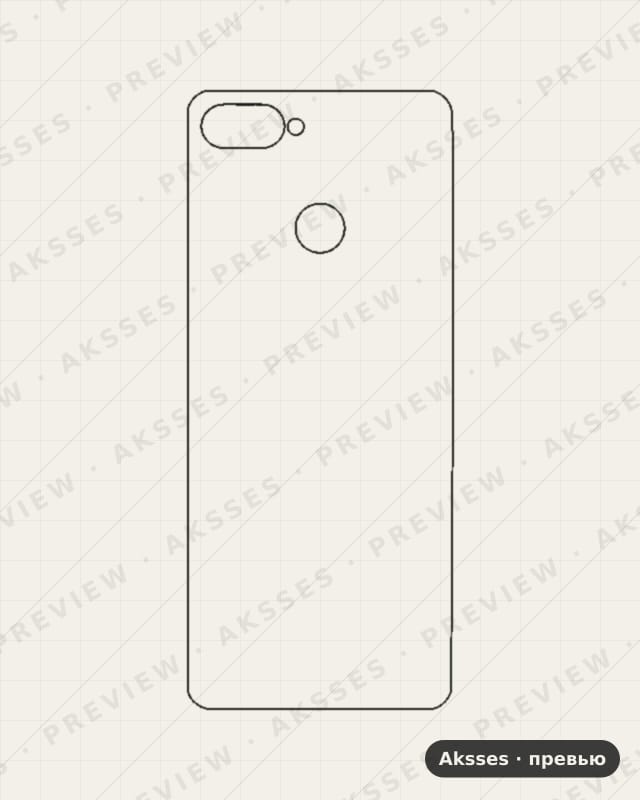 Лекало 2PRO для back sticker realme