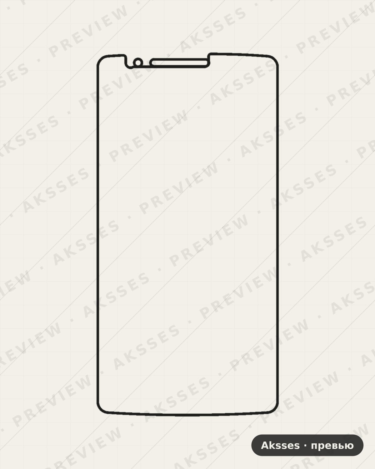 Лекало LG-G3S для Full Screen Lucky Goldstar