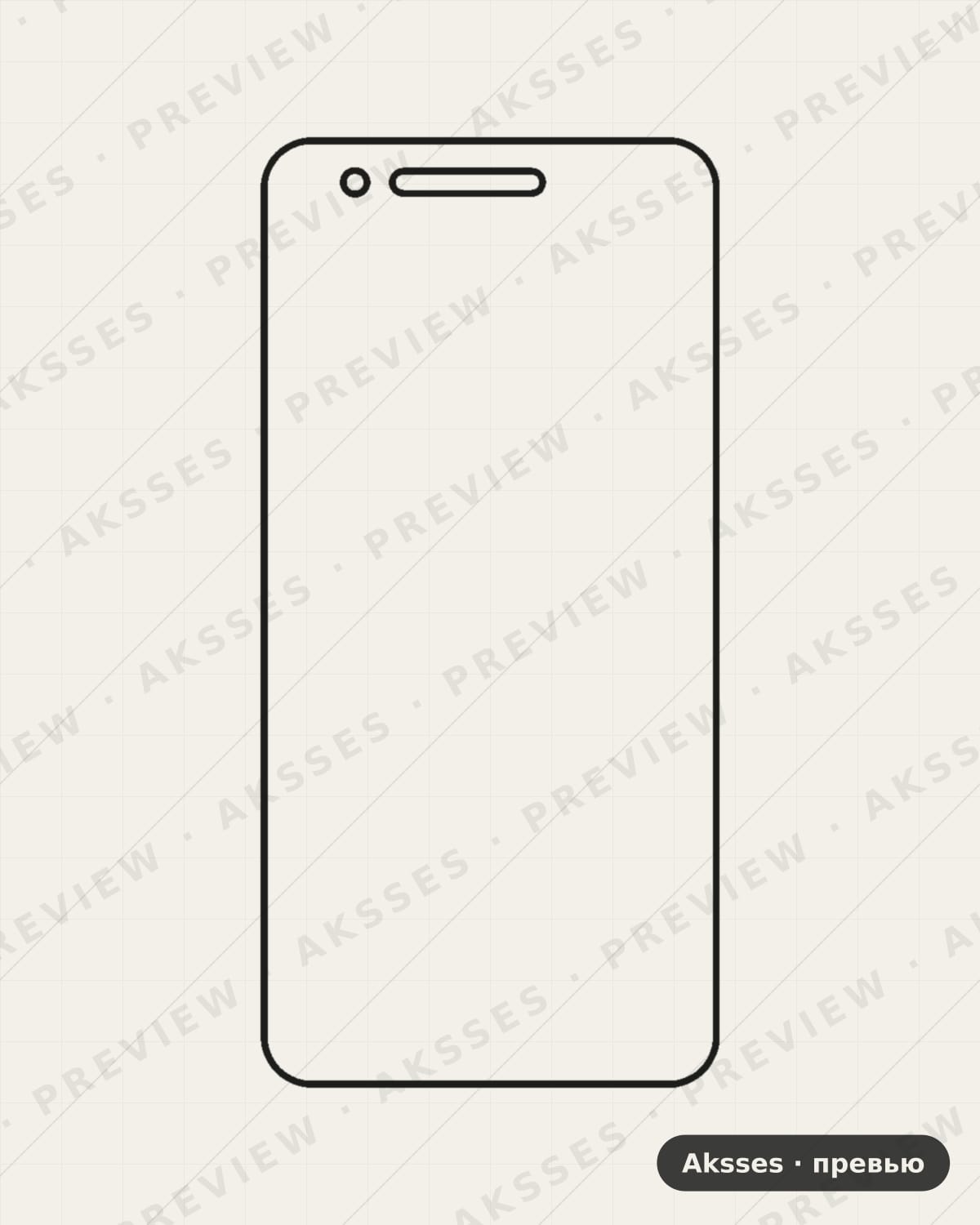 Лекало LG-K8-2018 для Full Screen Lucky Goldstar