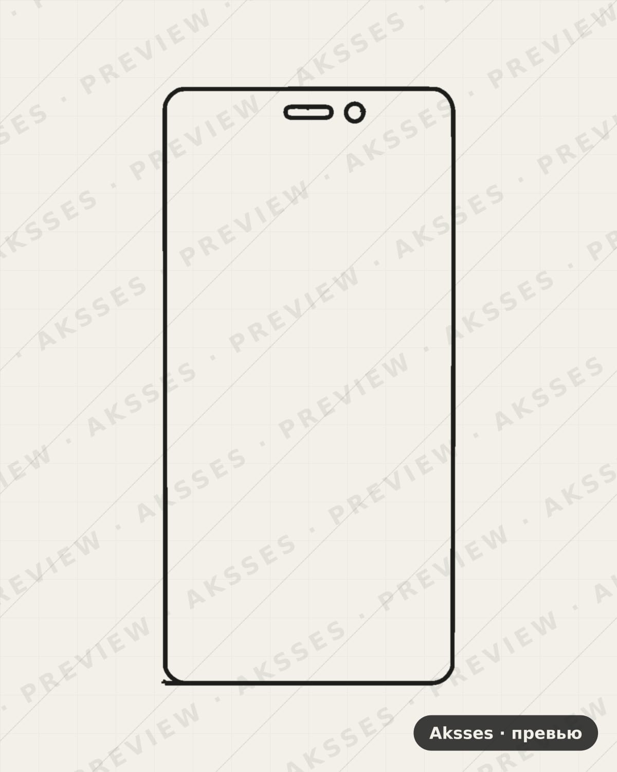 Лекало Redmi 3 для Full Screen MIUI